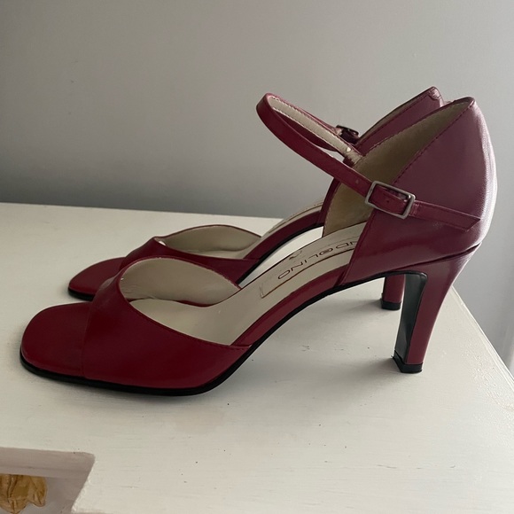 Vintage Bandolinos Red sling backs 8 - Picture 2 of 5